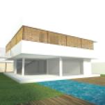 Design, 3d visualization and rendering of private structural wood-house - Villa C (Cagliari, Italy)
