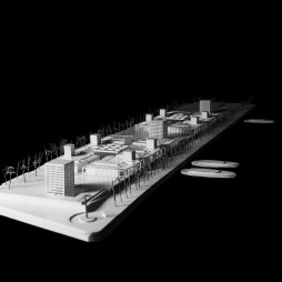 Model for OAB Office of Architecture Barcelona - Tangier Marina (Tangier, Morocco)